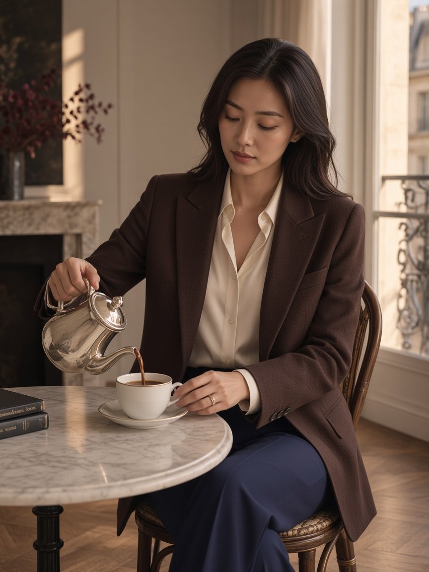 Ivory Silk Blouse